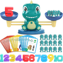 Dinosaur Math Balance and Letter Matching Toy for Early Learning