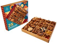 Hard Wooden Brain Teaser Puzzle Box Set for Teens Adults and Kids