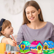 Build and Paint Wooden Birdhouse Craft Kit for Kids with Paints