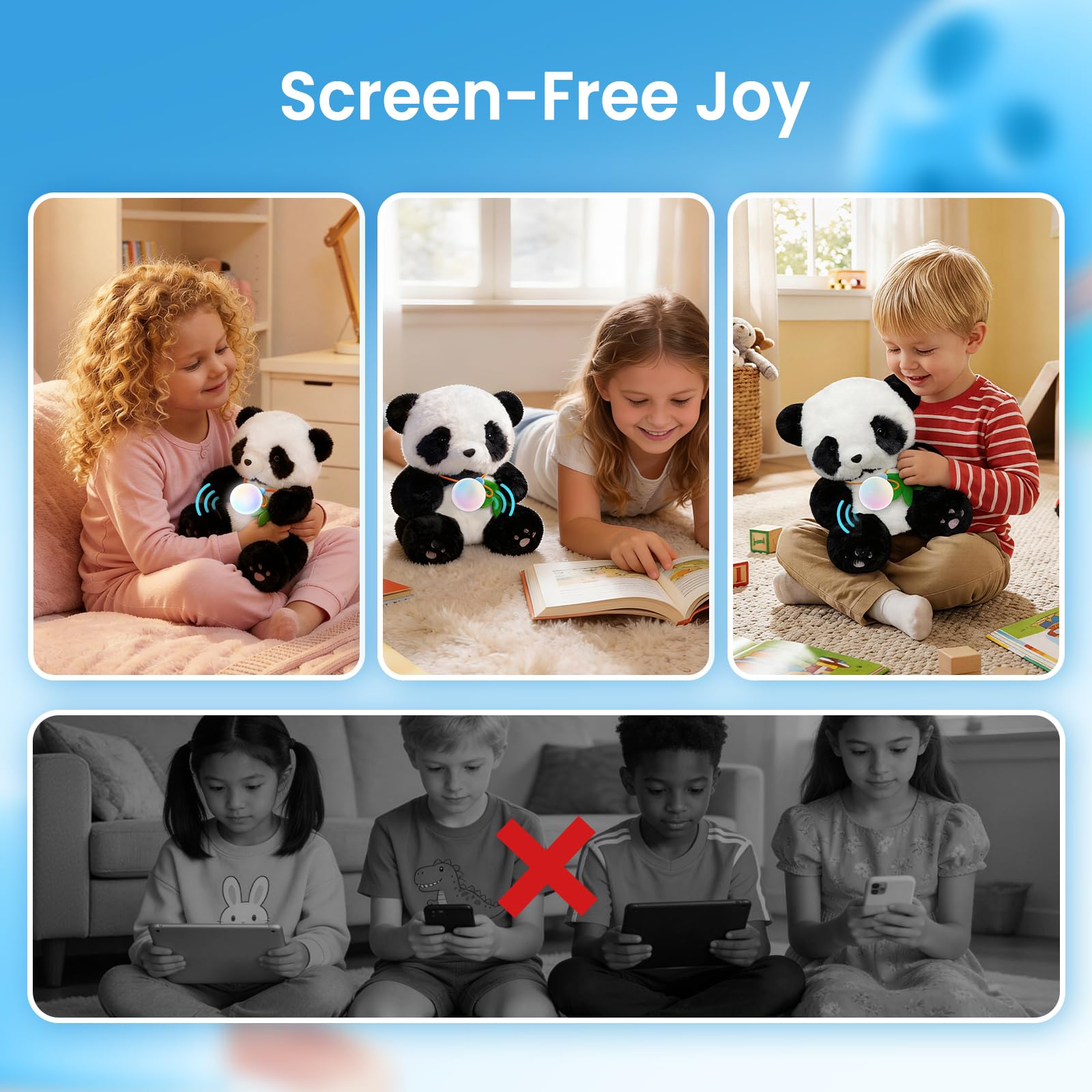 AI Panda Robot Companion with Smart Voice App and WiFi