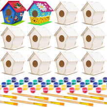 Build and Paint Wooden Birdhouse Craft Kit for Kids with Paints