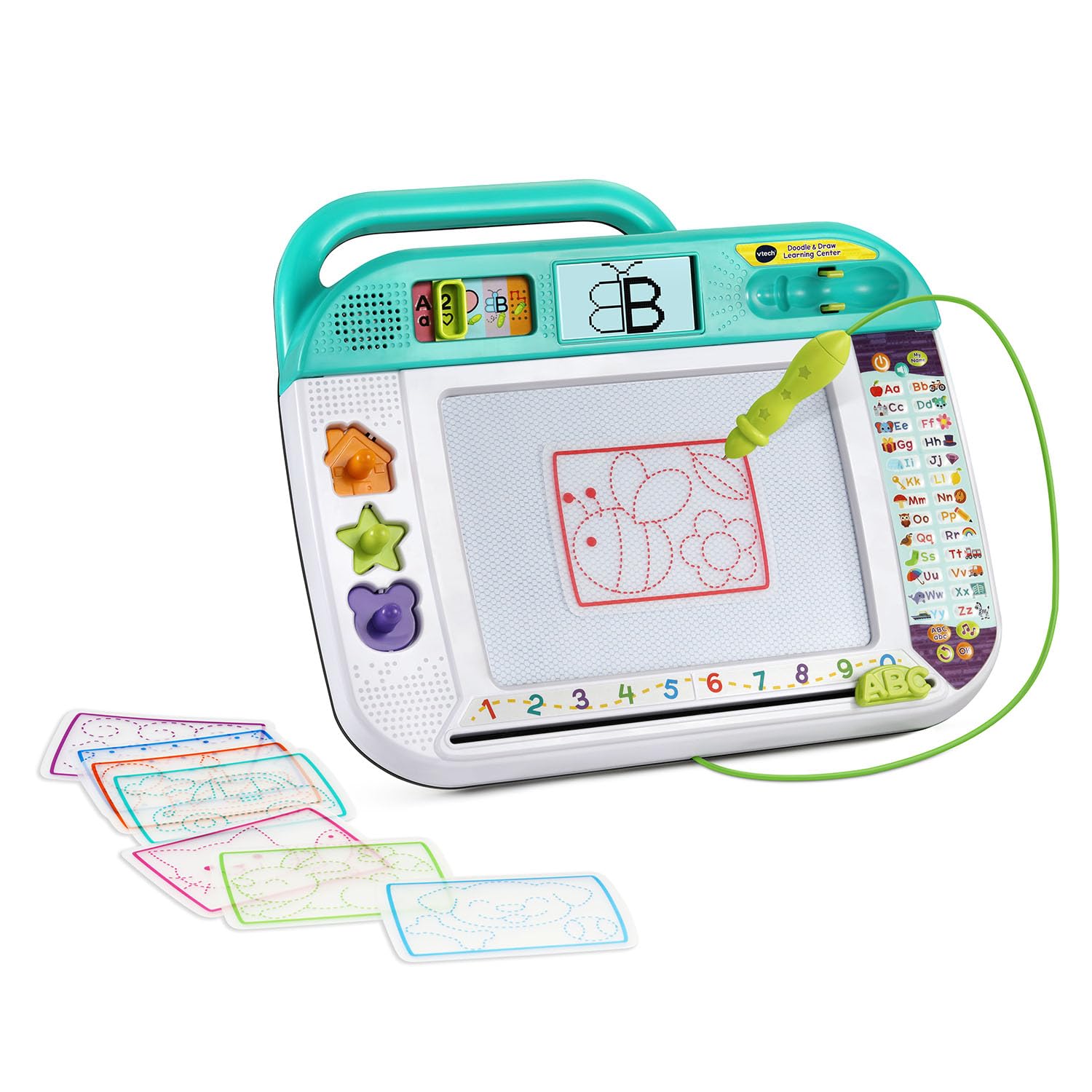 Doodle and Draw Learning Center with Stencils and Stamps for Ages 3 Up