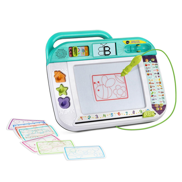 Doodle and Draw Learning Center with Stencils and Stamps for Ages 3 Up