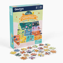250 Piece United States Geography Jigsaw Puzzle with Landmarks and Flags