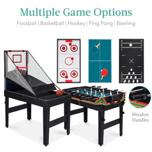Combo Game Table Set with Ping Pong Foosball Air Hockey Chess Checkers