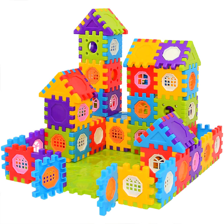 Interlocking Building Blocks for Toddlers and Kids 180 Piece STEM Toy