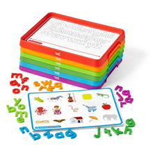 Lowercase Magnetic Letters and Trays for Alphabet Word Work