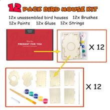 Build and Paint Wooden Birdhouse Craft Kit for Kids with Paints