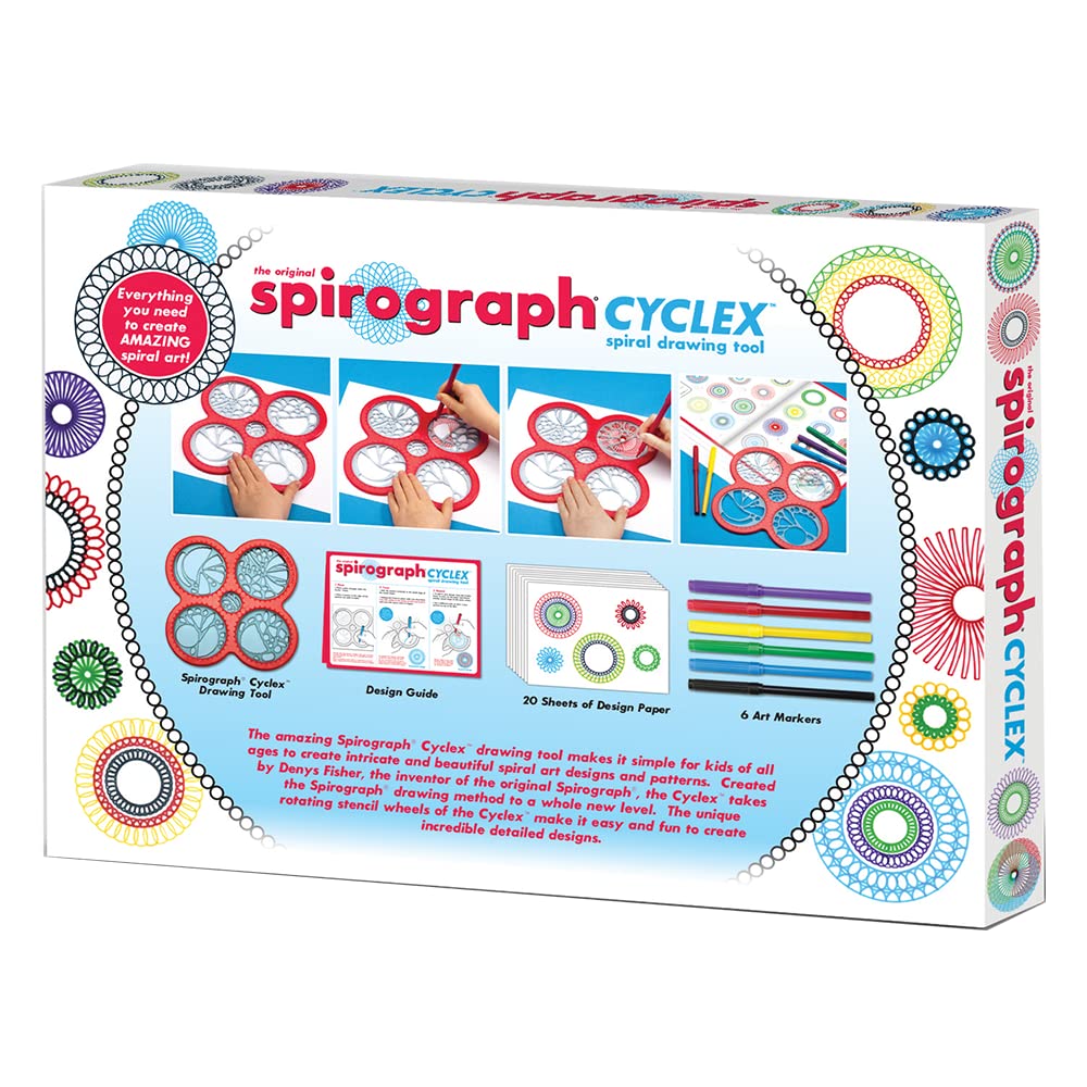 Spiral Art Drawing Kit with Classic Gear Designs and Built In Case