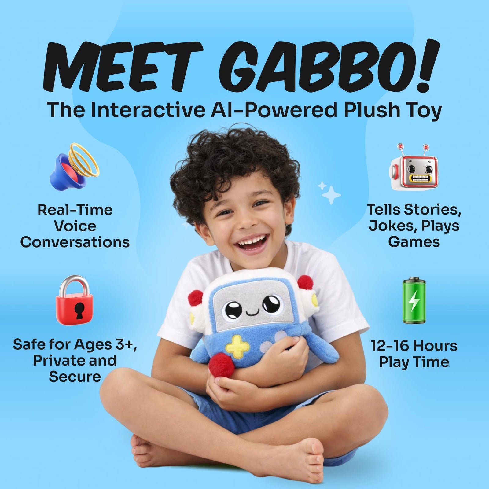 Interactive AI Learning Toy with Voice Powered WiFi Connected Play