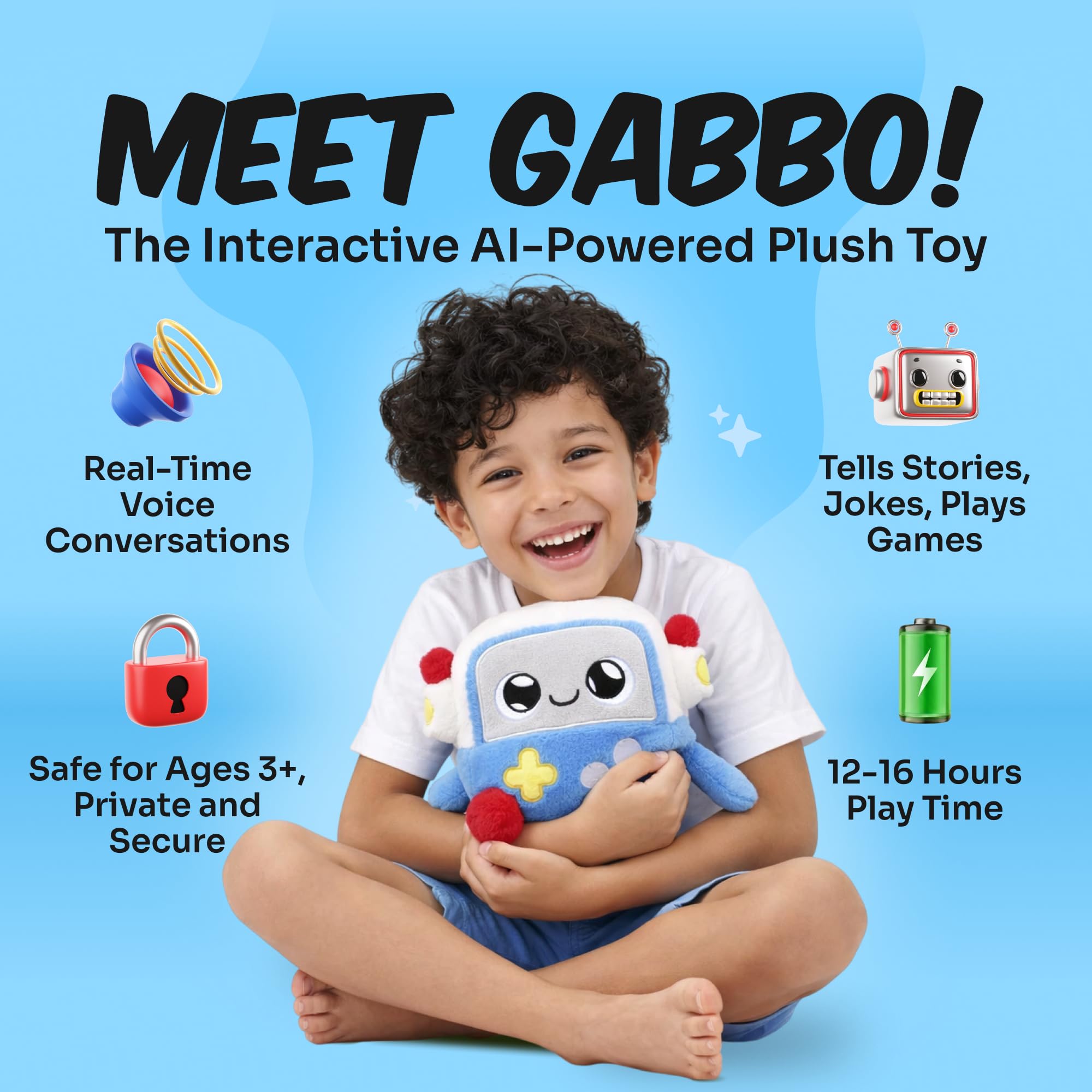 Interactive AI Learning Toy with Voice Powered WiFi Connected Play
