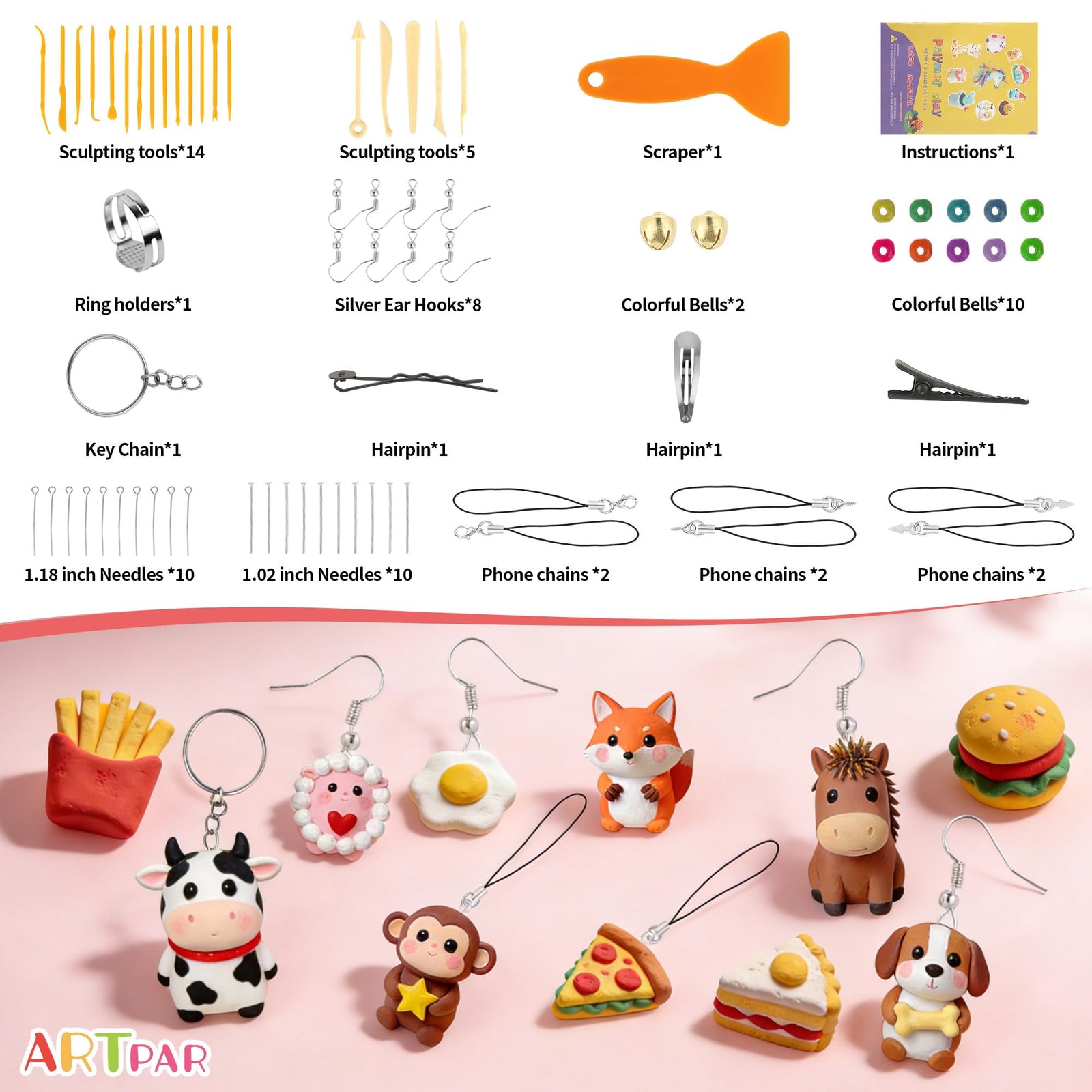 Polymer Clay Kit for Kids Creative Craft Set