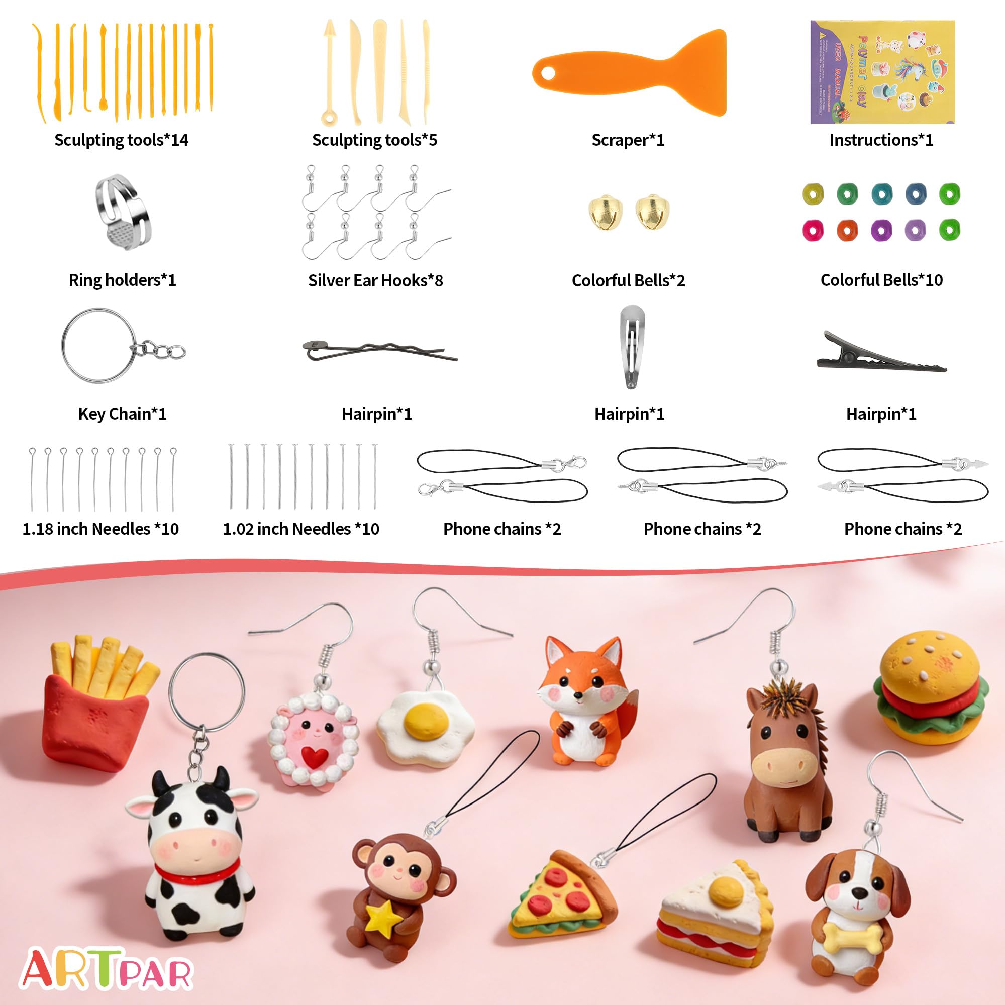 Polymer Clay Kit for Kids Creative Craft Set