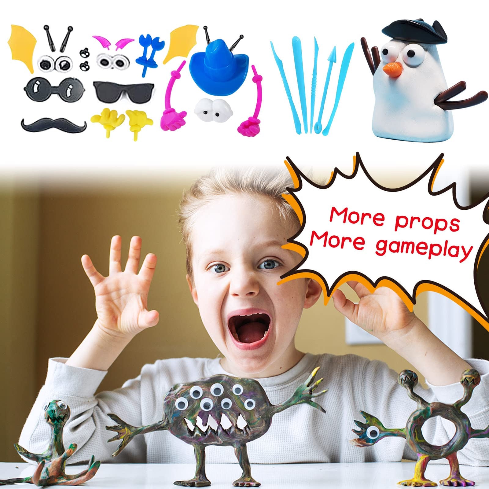 Air Dry Modeling Clay Kit for Kids Creative Craft Set