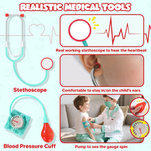 Kids Doctor Costume 8 Piece Dress Up Play Set with Stethoscope