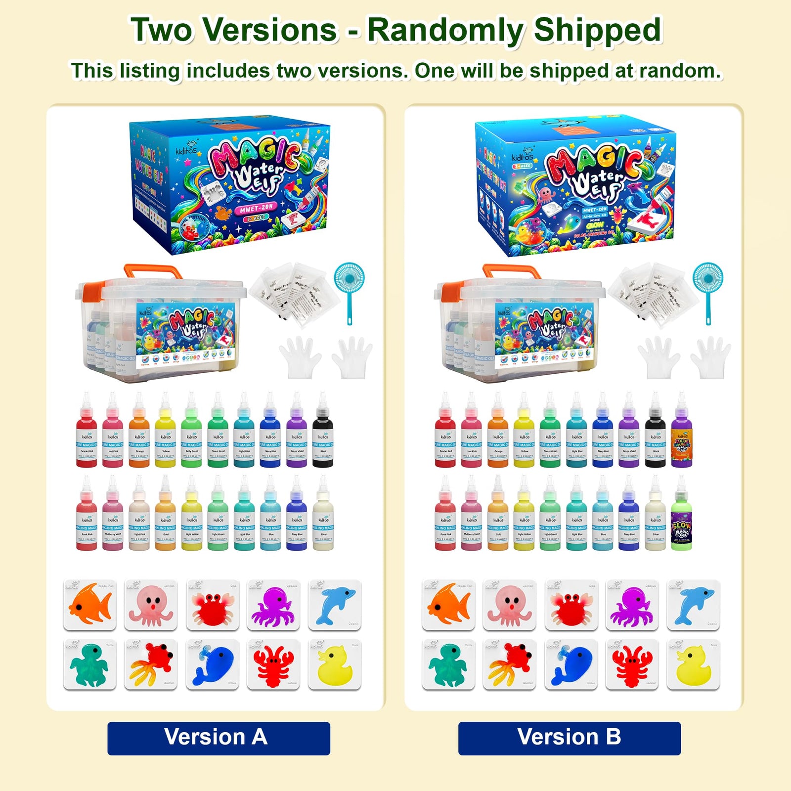 Magic Water Elf Squishy Sensory DIY Craft Kit with Gels and Molds