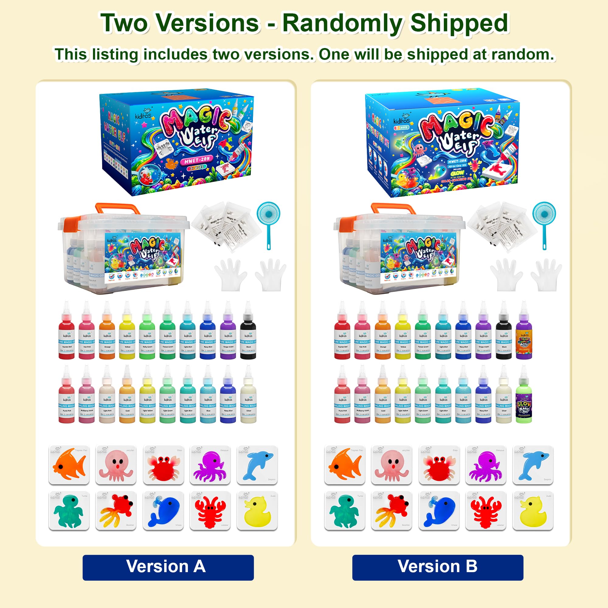 Magic Water Elf Squishy Sensory DIY Craft Kit with Gels and Molds
