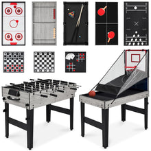 Combo Game Table Set with Ping Pong Foosball Air Hockey Chess Checkers