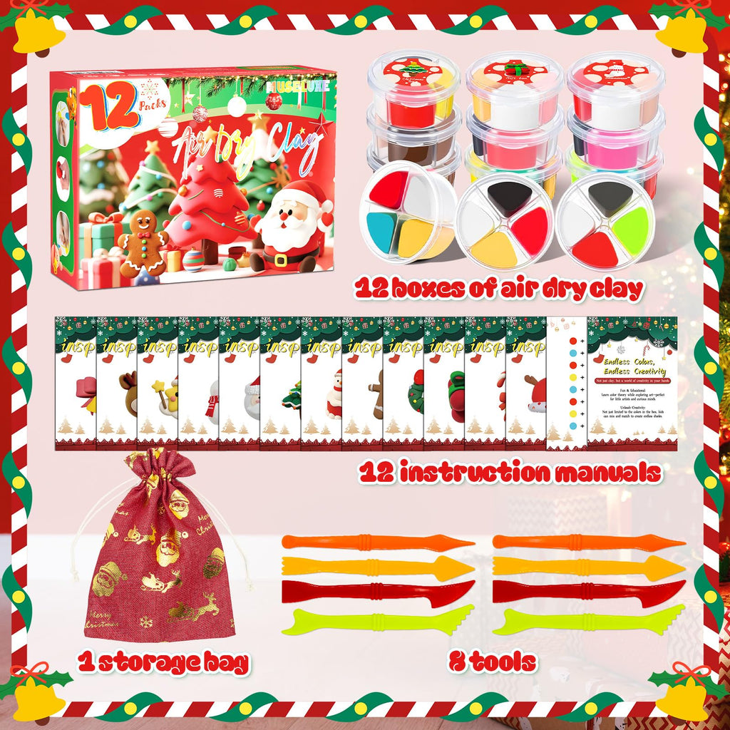 Air Dry Clay Kit for Kids Creative Modeling Craft Set