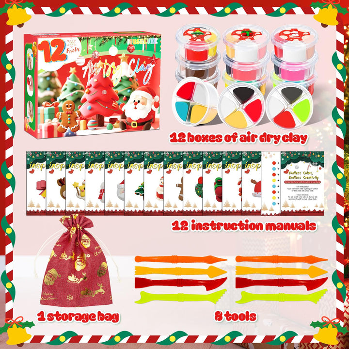 Air Dry Clay Kit for Kids Creative Modeling Craft Set