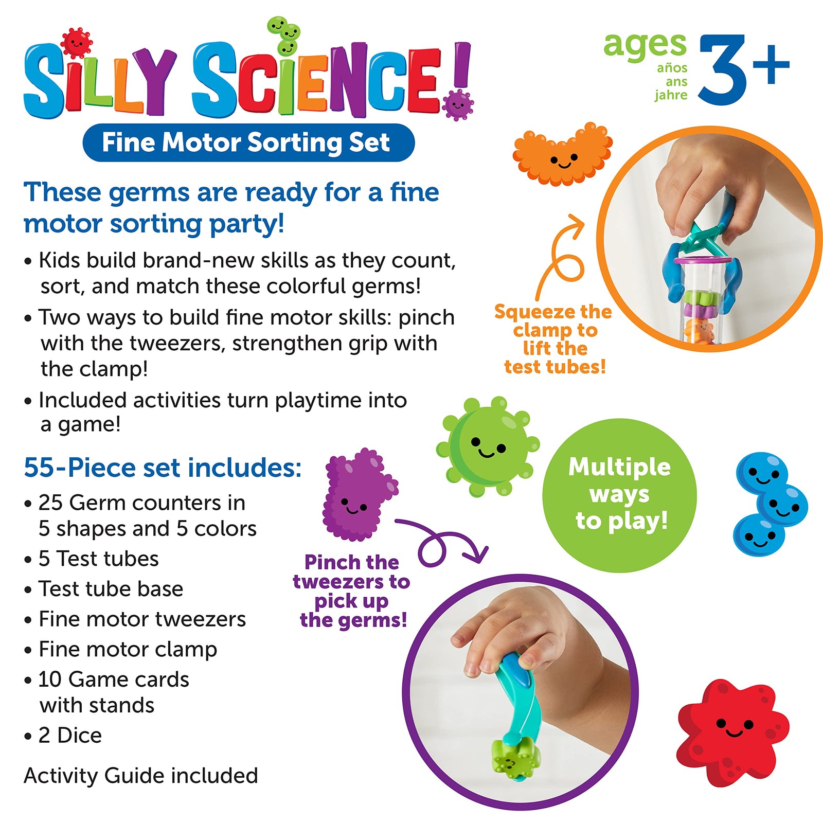 Silly Science Fine Motor Sorting Set for Preschool Learning