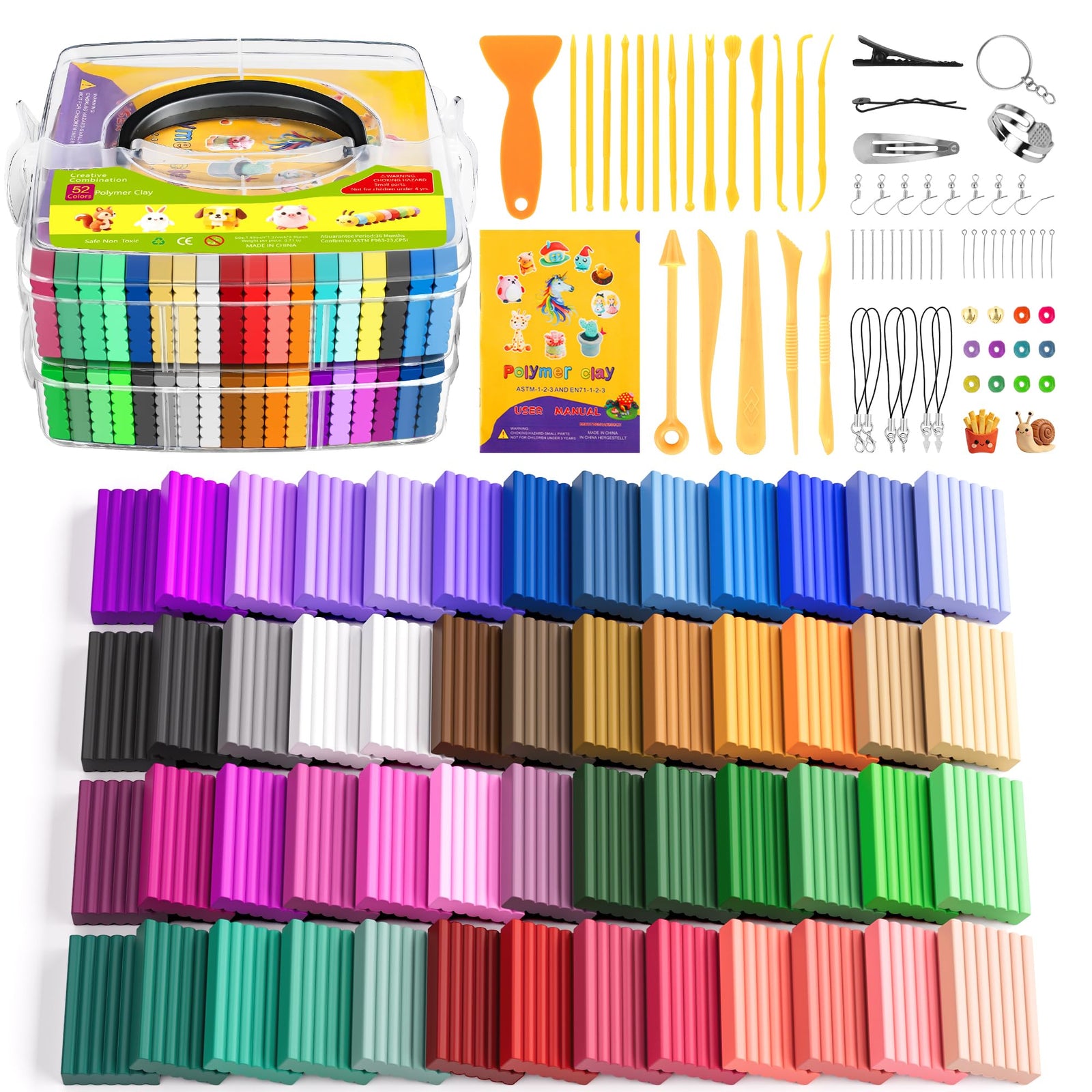 Polymer Clay Kit for Kids Creative Craft Set
