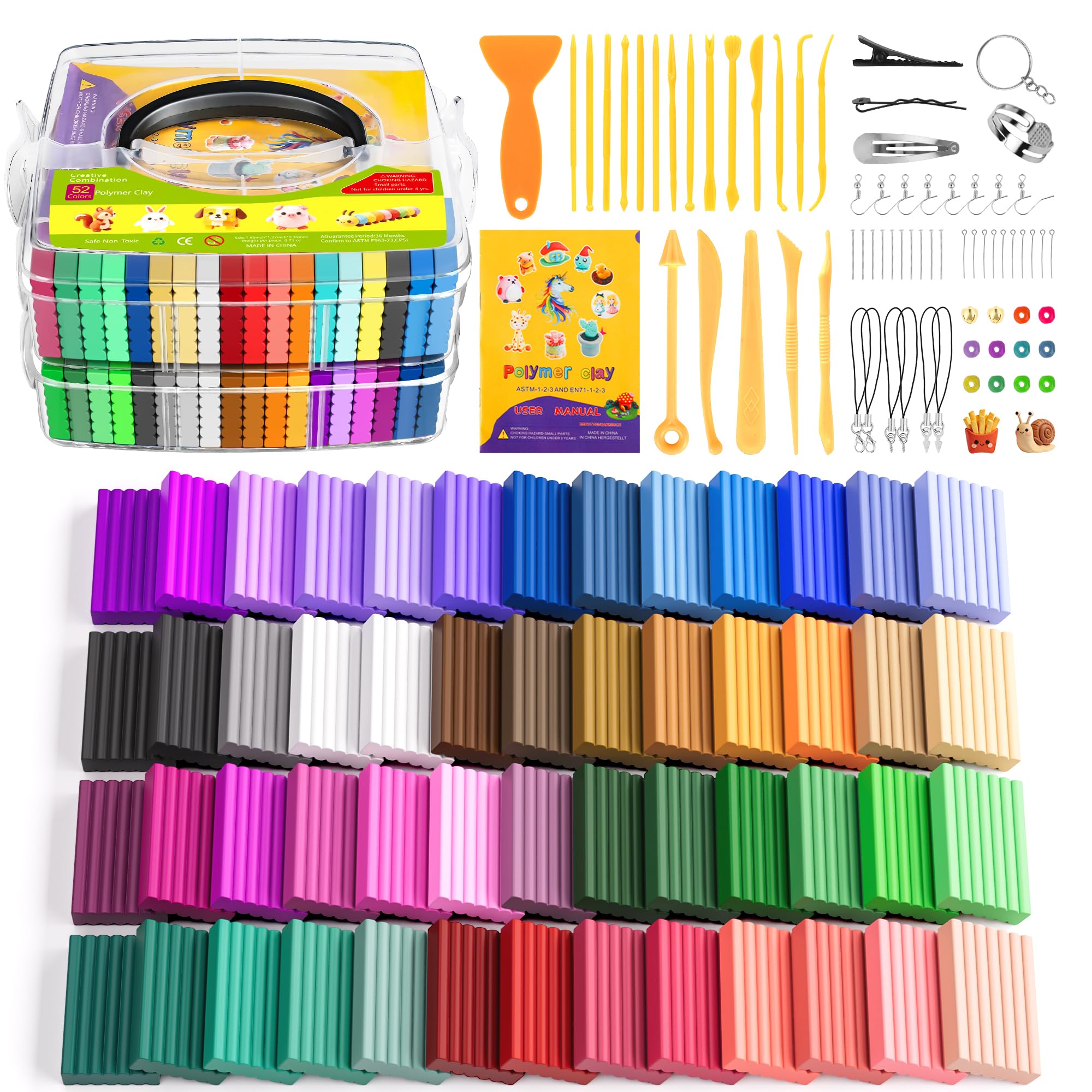 Polymer Clay Kit for Kids Creative Craft Set