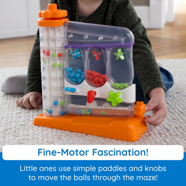 Sensory Marble Run Toy with Self Sorting Fine Motor Play