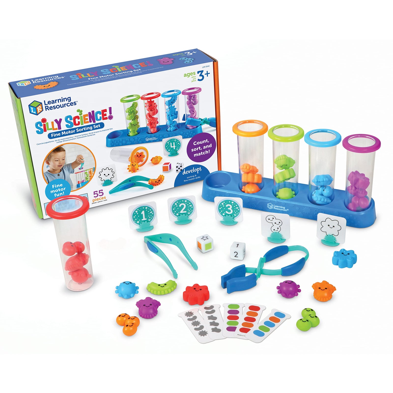 Silly Science Fine Motor Sorting Set for Preschool Learning