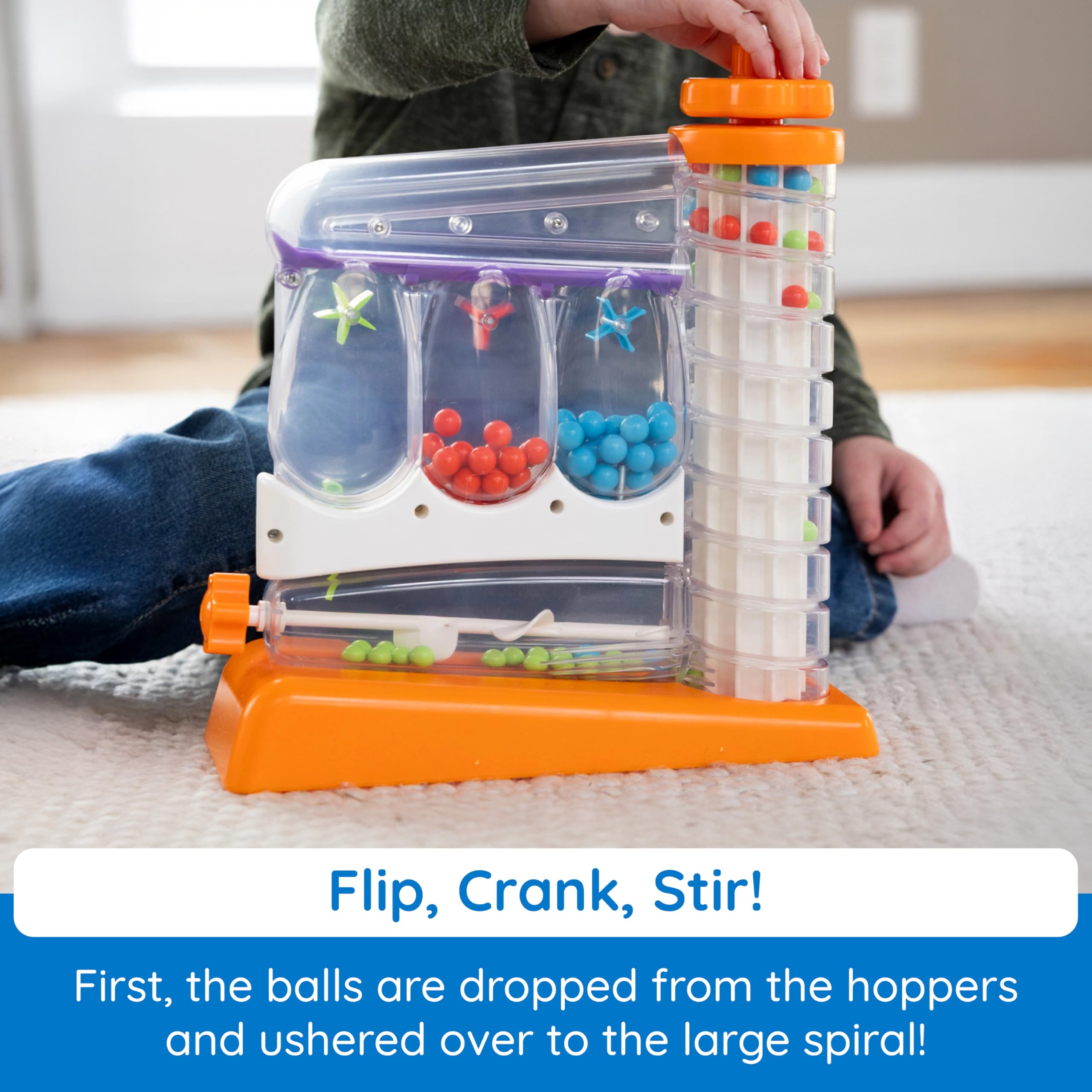 Sensory Marble Run Toy with Self Sorting Fine Motor Play