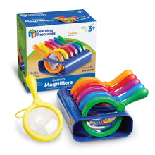 Set of 6 Jumbo Magnifiers with Stands for Science Discovery