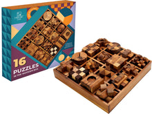 Hard Wooden Brain Teaser Puzzle Box Set for Teens Adults and Kids