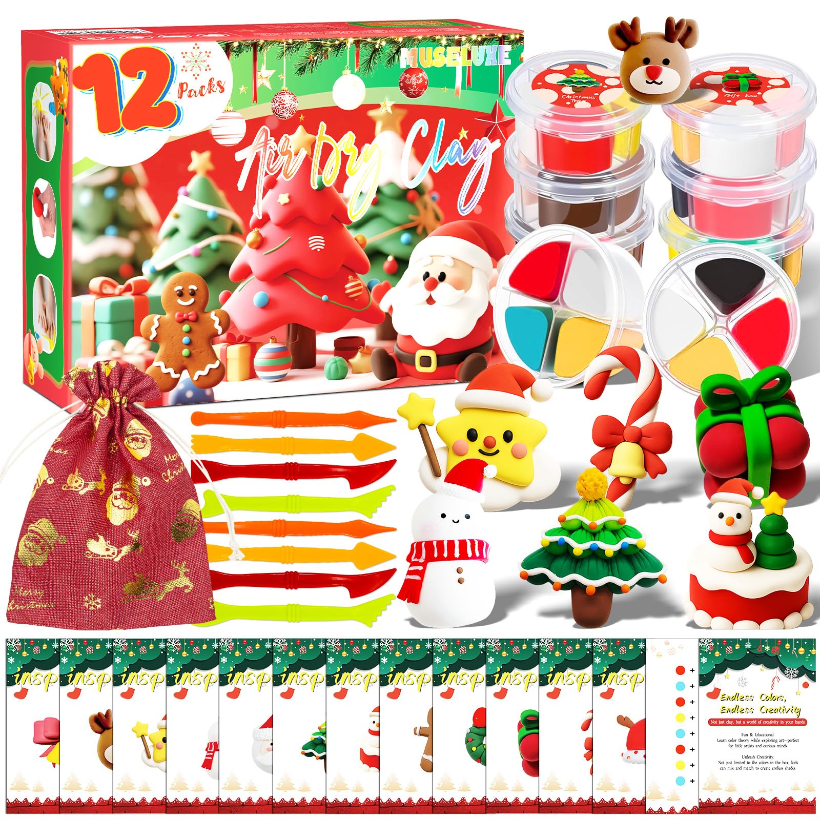 Air Dry Clay Kit for Kids Creative Modeling Craft Set