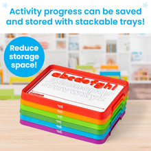 Lowercase Magnetic Letters and Trays for Alphabet Word Work