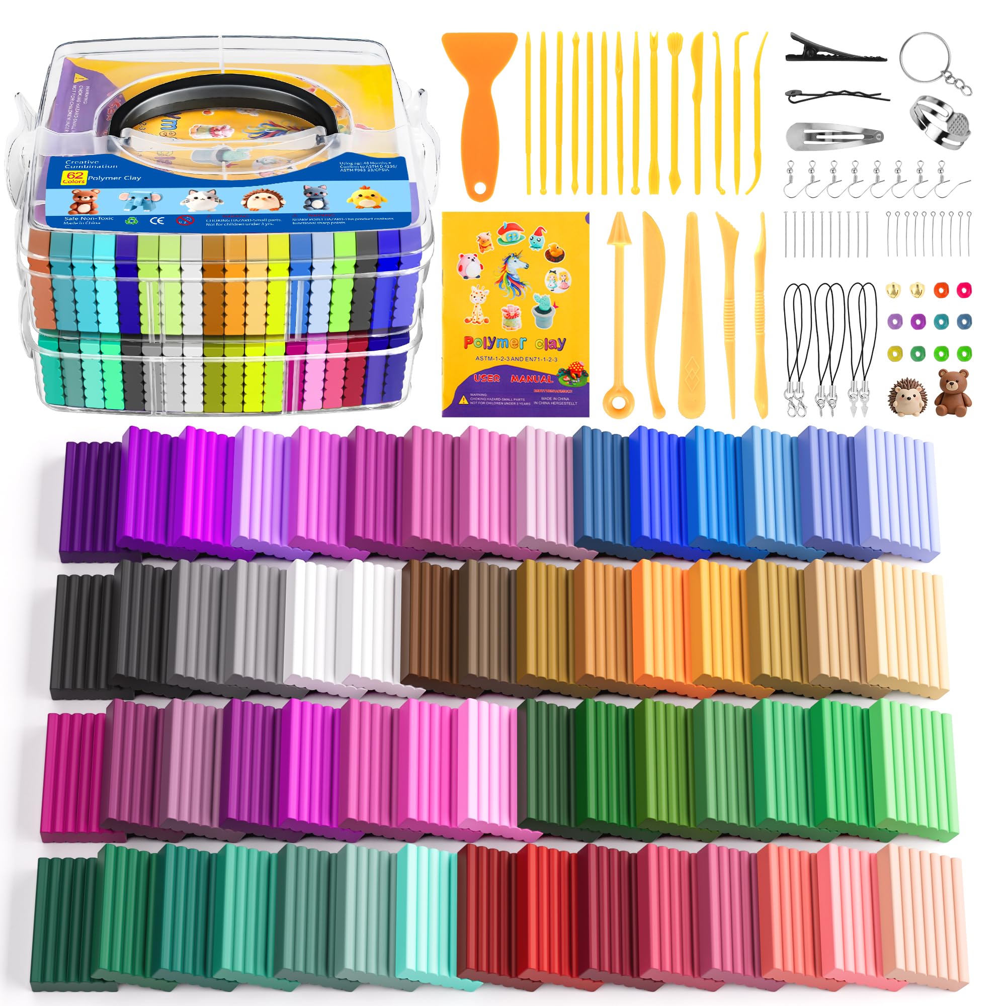 Polymer Clay Kit for Kids Creative Craft Set