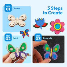 Wooden Magnet Painting Craft Kit for Kids Decorate Your Own Art