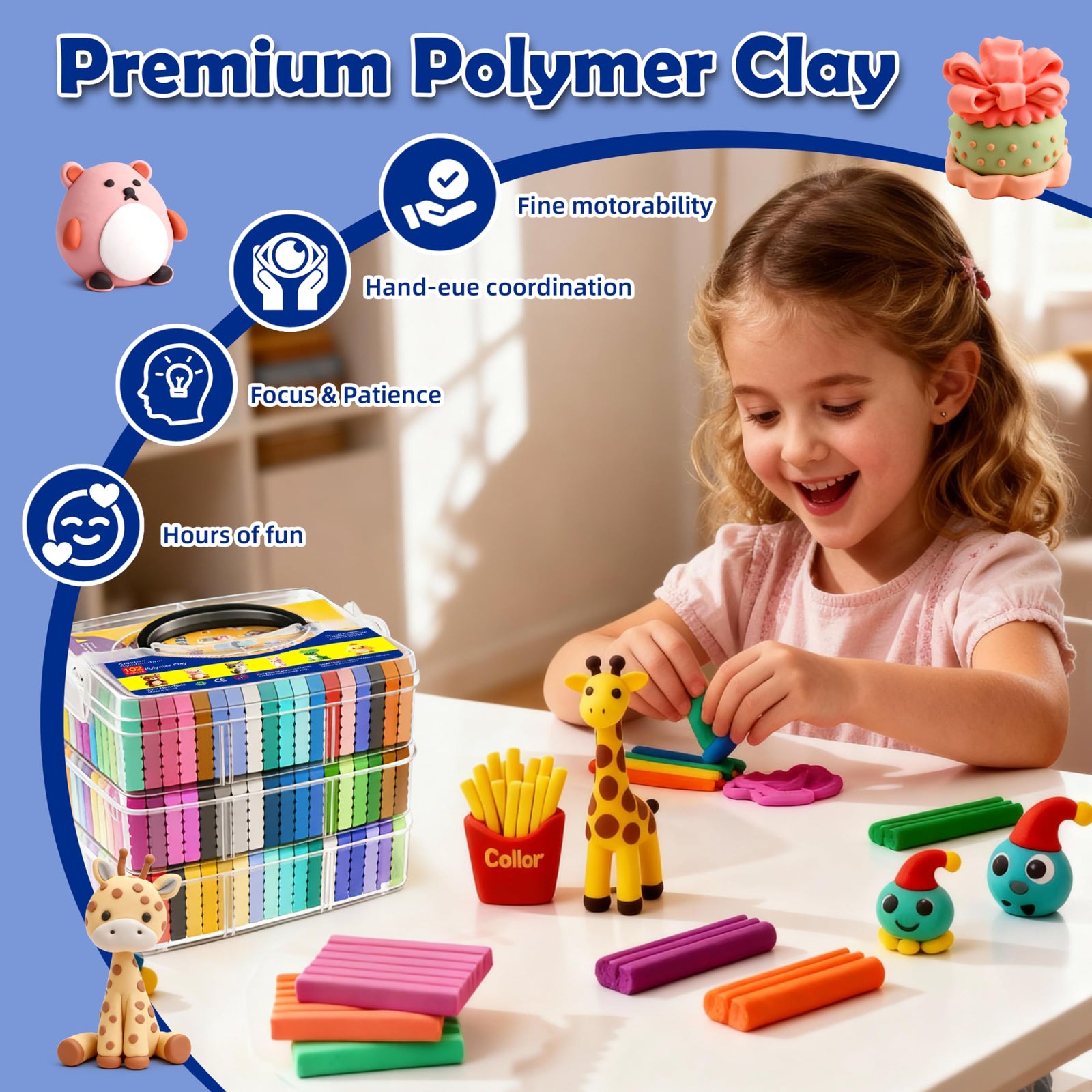 Polymer Clay Kit for Kids Creative Craft Set