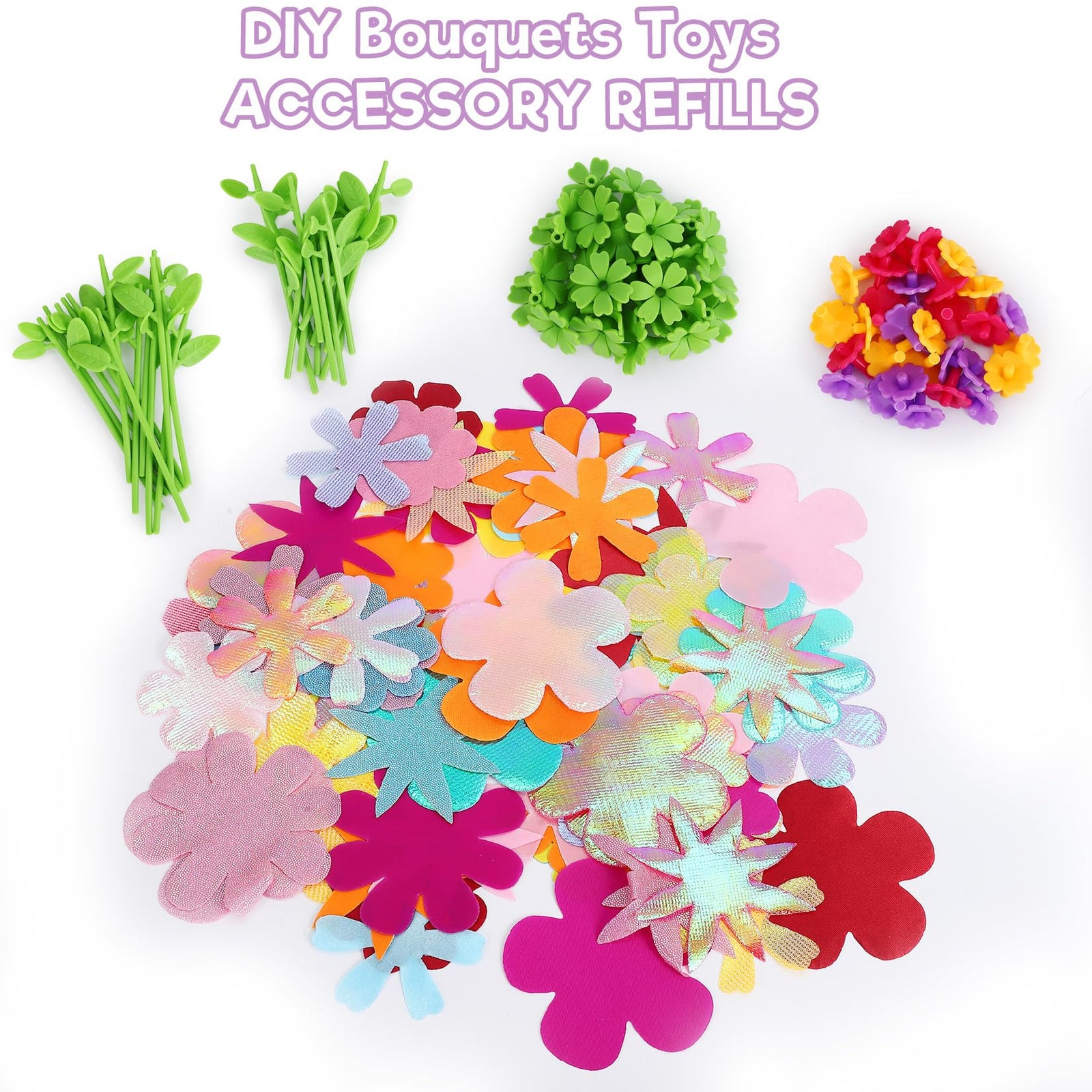 Flower Bouquet Craft Kit for Girls Educational DIY Building Toy