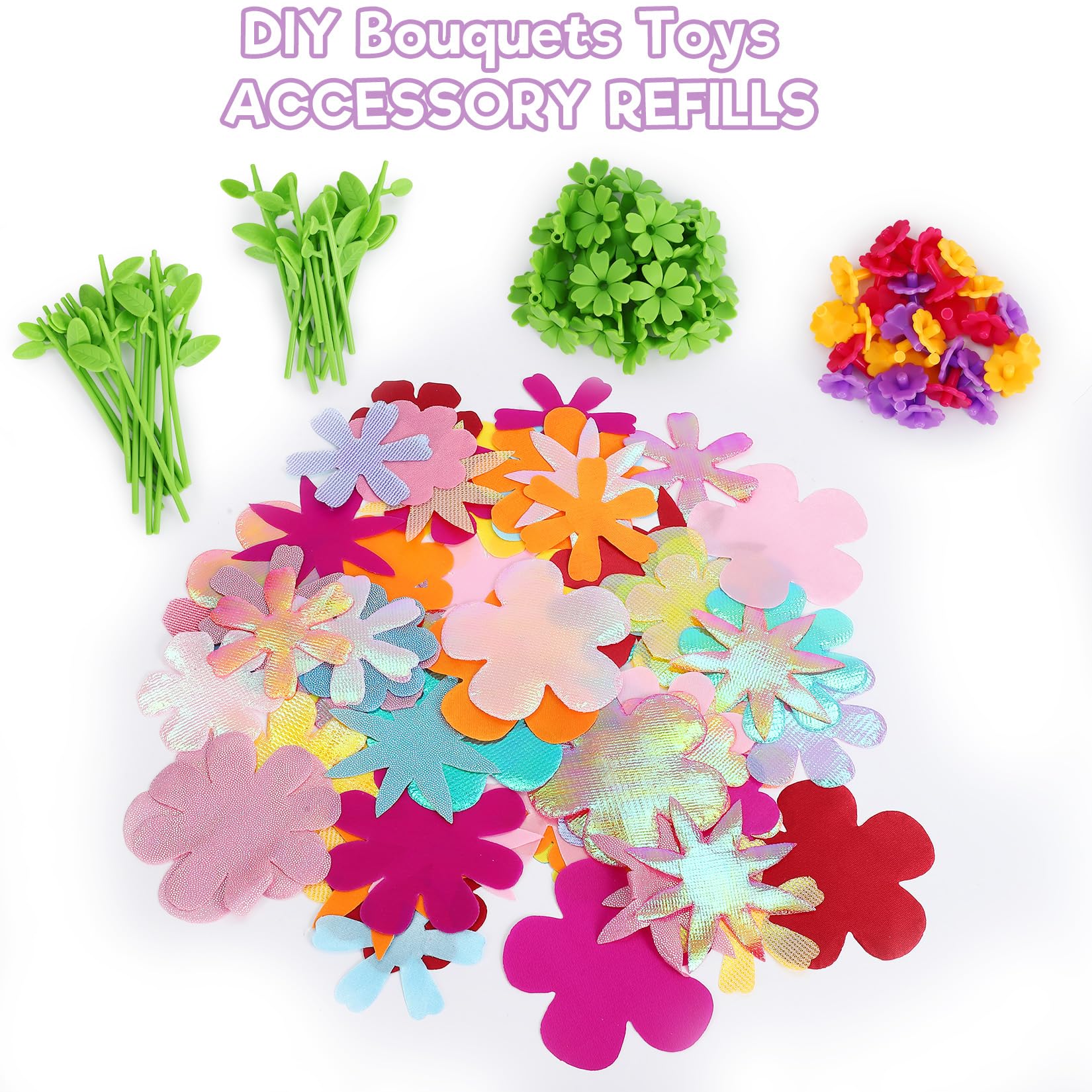 Flower Bouquet Craft Kit for Girls Educational DIY Building Toy