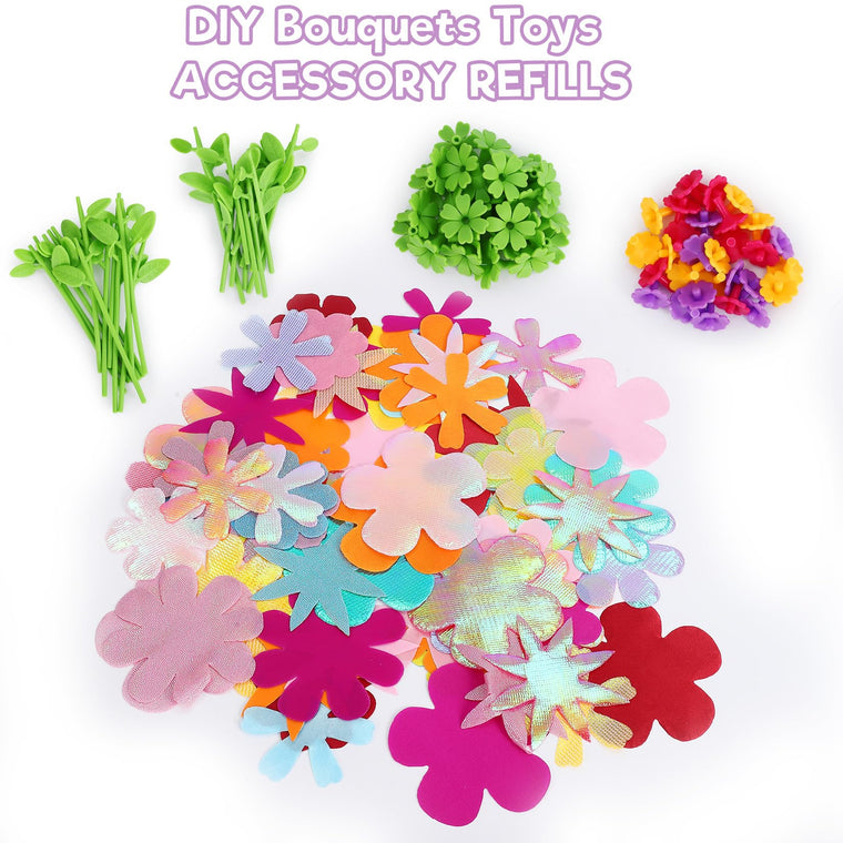 Flower Bouquet Craft Kit for Girls Educational DIY Building Toy