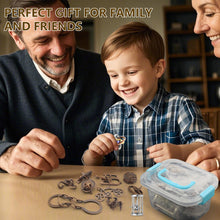 12 Piece 3D Metal Brain Teaser Puzzle Set for Teens and Adults