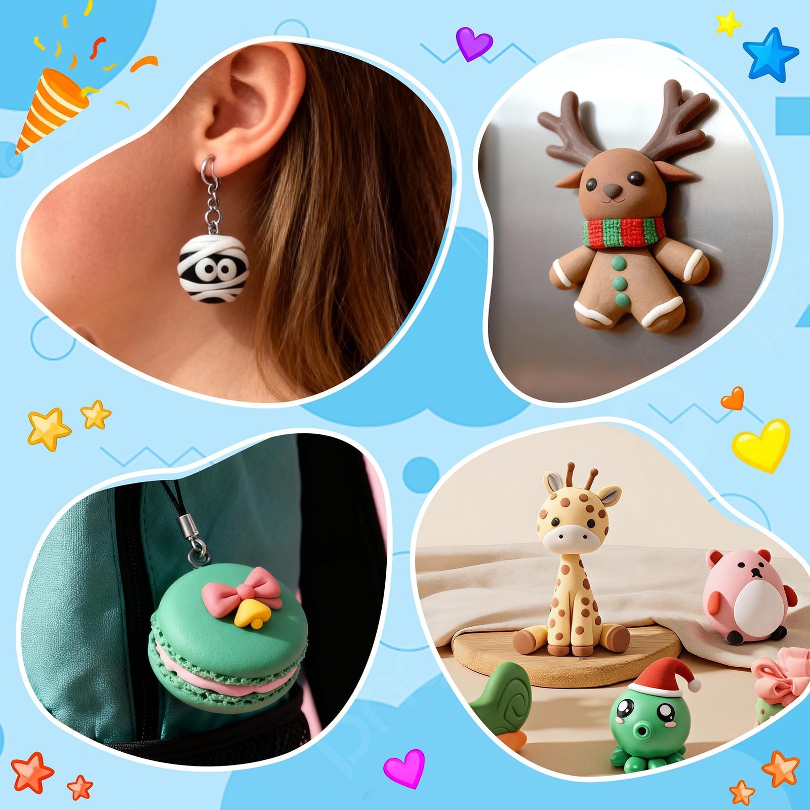 Polymer Clay Kit for Kids Creative Craft Set