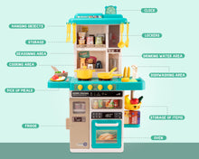 48 Piece Kitchen Playset for Kids Pretend Cooking Toy