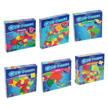 Jumbo Educational Geography Jigsaw Puzzle for Kids Made in USA