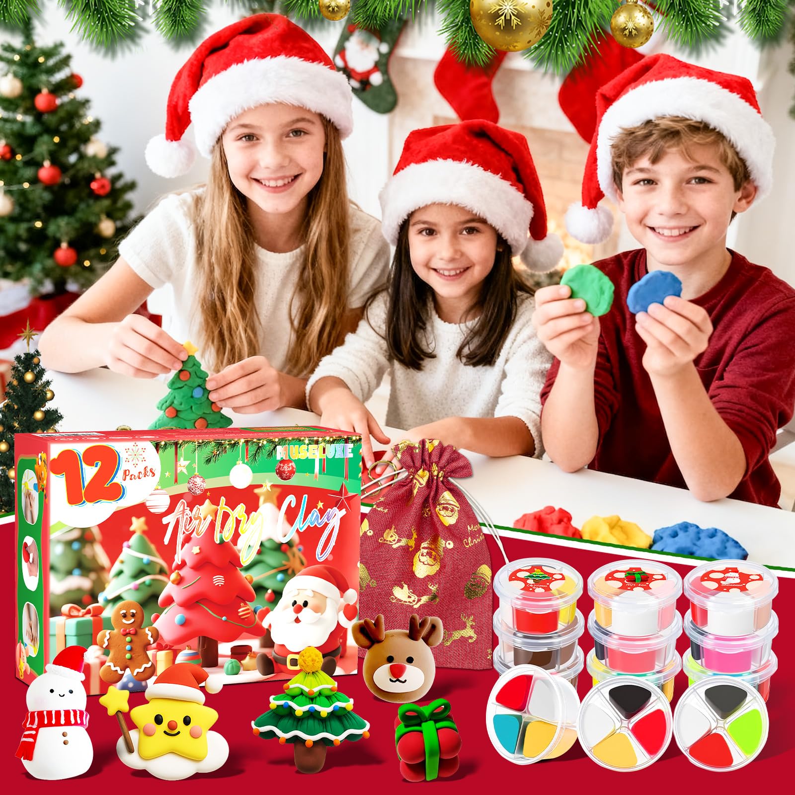 Air Dry Clay Kit for Kids Creative Modeling Craft Set