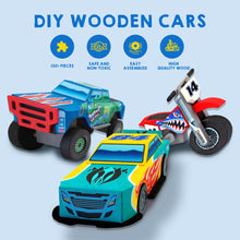 Build and Paint Wooden Race Car Craft Kit for Kids DIY Toy