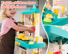 48 Piece Kitchen Playset for Kids Pretend Cooking Toy