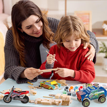 Build and Paint Wooden Race Car Craft Kit for Kids DIY Toy