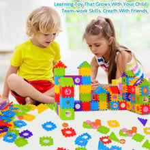 Interlocking Building Blocks for Toddlers and Kids 180 Piece STEM Toy