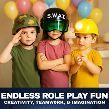 Kids Career Role Play Hats and Helmets 6 Pack Dress Up Set